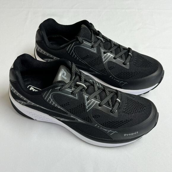 Propet One Lt Walking Shoes Sneakers MAA022M-BGRM-11 Men's Size 11 Black Grey - Picture 1 of 10